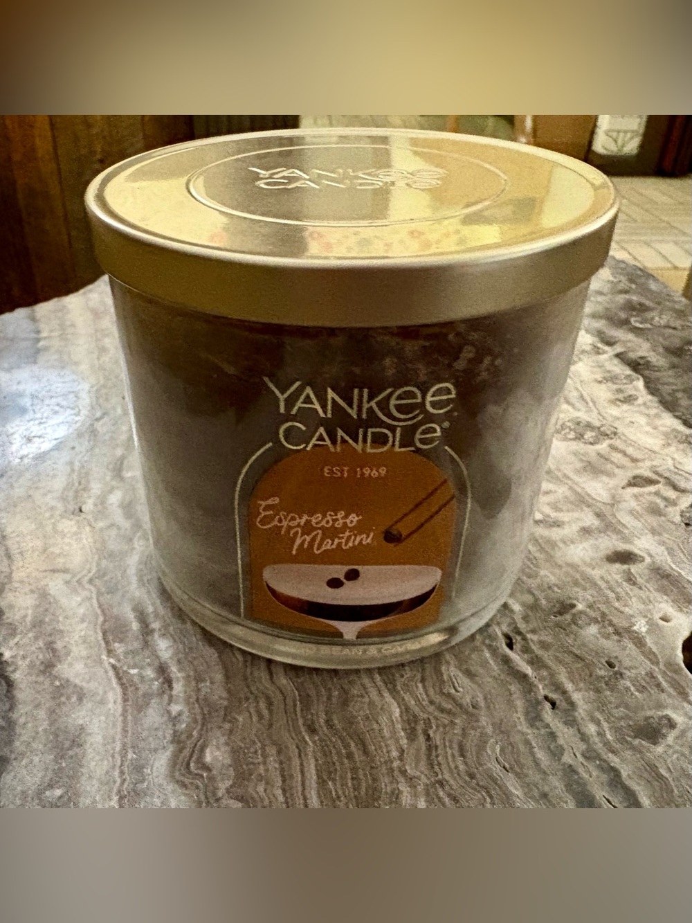 New/Unused Yankee Candle Espresso Martini 3-Wick Candle
